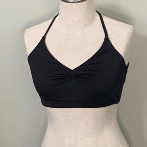 KTRNA black sports dance bra L large